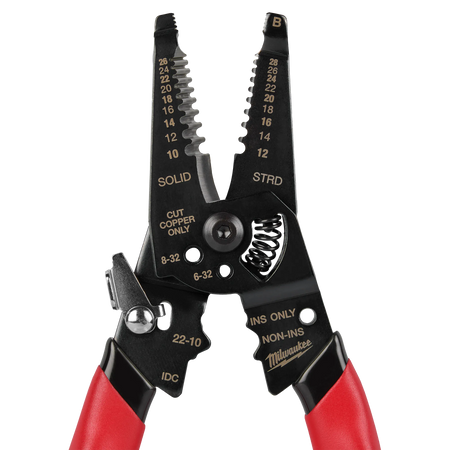 Milwaukee 48-22-3052, 10-28 AWG Multi-Purpose Dipped Grip Wire Stripper & Cutter w/ Reinforced Head