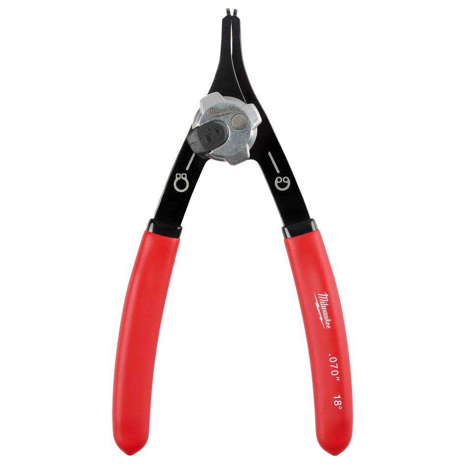 Milwaukee 48-22-6536, 0..070" Convertible Snap Ring Pliers - 18°