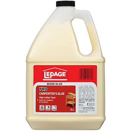LePage 530538, Pro Carpenter's Glue 3L (Refill Bottle)