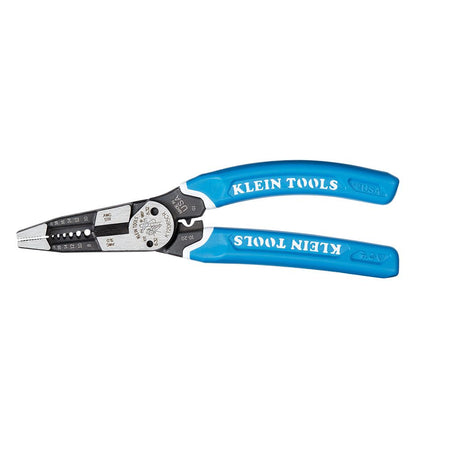 Klein Tools K12065CR, Klein-Kurve® Heavy-Duty Wire Stripper / Cutter / Crimper Multi Tool, 8-20 AWG