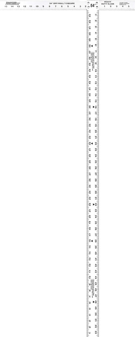Johnson JTS54HD, 54" Heavy Duty Professional Aluminum Drywall T-Square