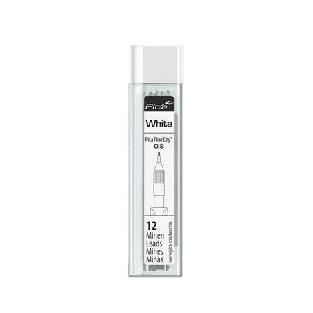 Pica 7032/SB, Pica Fine Dry Refill Set White 12 Leads