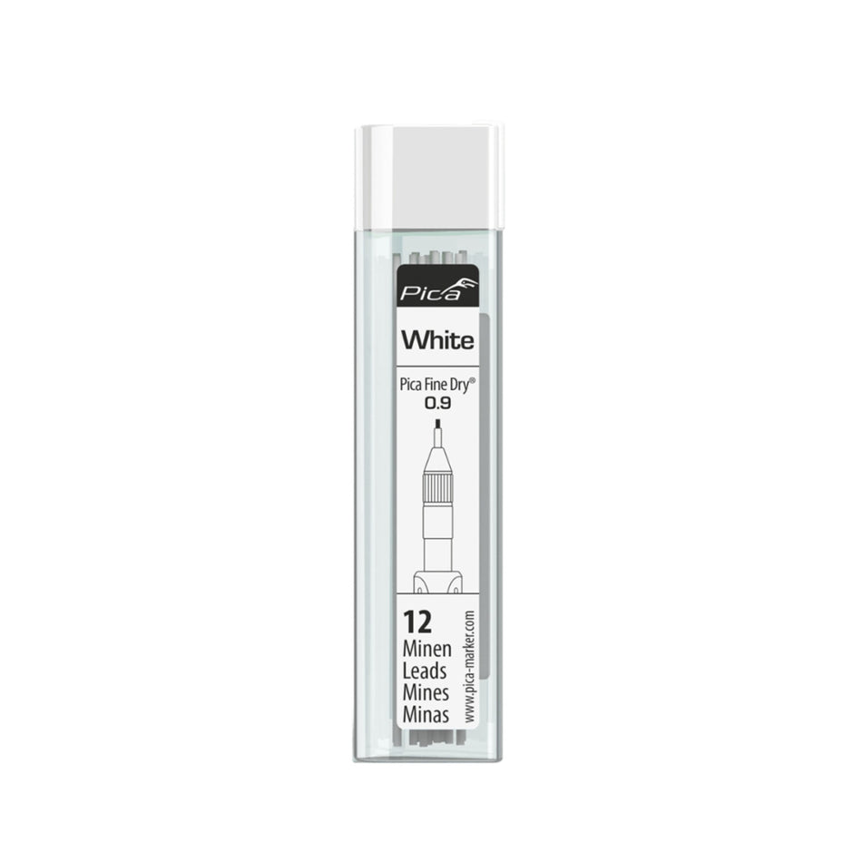 Pica 7032/SB, Pica Fine Dry Refill Set White 12 Leads