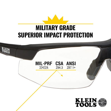 Klein Tools 60159, Standard Safety Glasses, Clear Lens