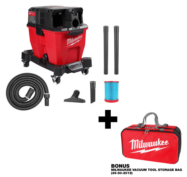 Milwaukee 0920-20, M18 FUEL™ 9 Gallon Dual-Battery Wet/Dry Vacuum