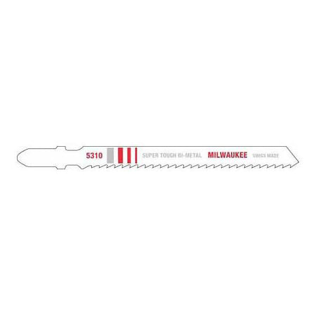 Milwaukee 48-42-5310, 4" 10 TPI Bi-Metal Jig Saw Blade (5/pkg)