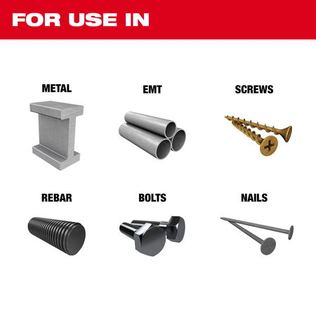 Milwaukee 49-25-1569, NITRUS CARBIDE™ Extreme Metal Universal Fit OPEN-LOK™ Multi-Tool Blade 10PK