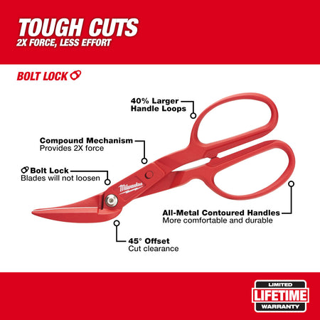 Milwaukee 48-22-4005, Offset Compound Tinner