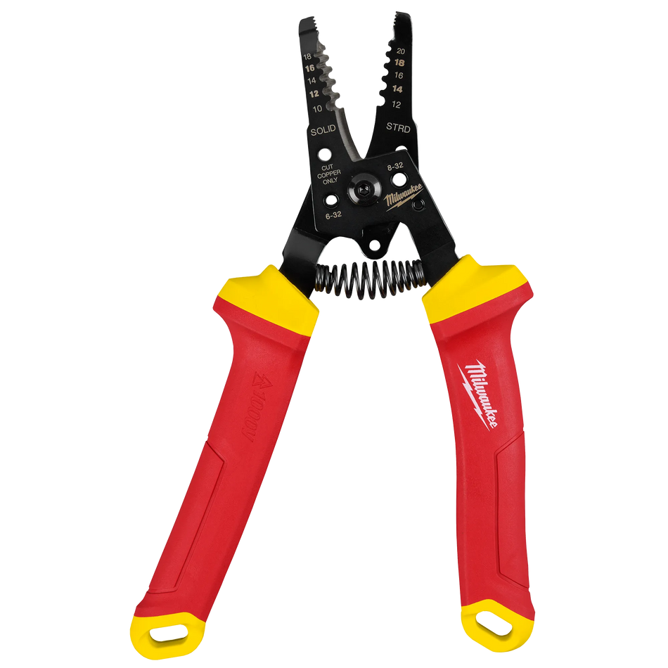Milwaukee 48-22-2214, 1000V Insulated 10-20 AWG Wire Stripper & Cutter