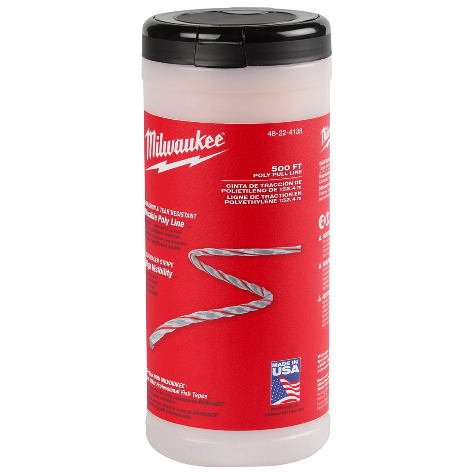 Milwaukee 48-22-4138, 500' Poly Pull Line
