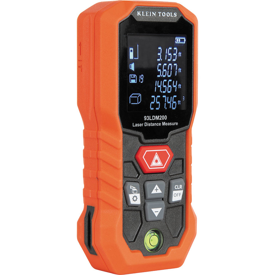 Klein Tools 93LDM200, Laser Distance Measure, 200-Foot
