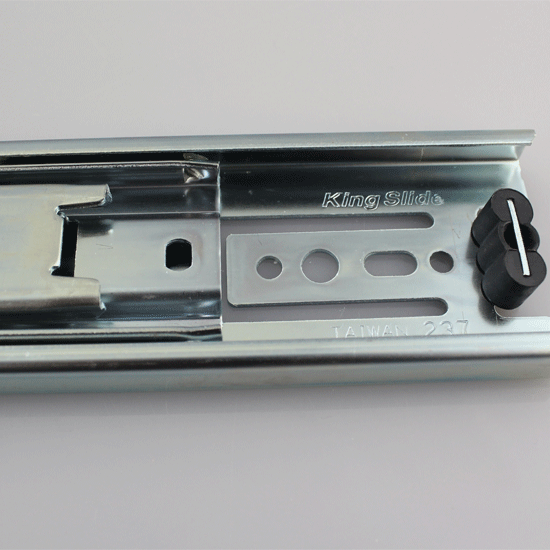 Eurofit RB-3301-350, Slide Side Mount Non Soft Closing Ball Bearing Full Extension 12"/300mm (KING SLIDE)