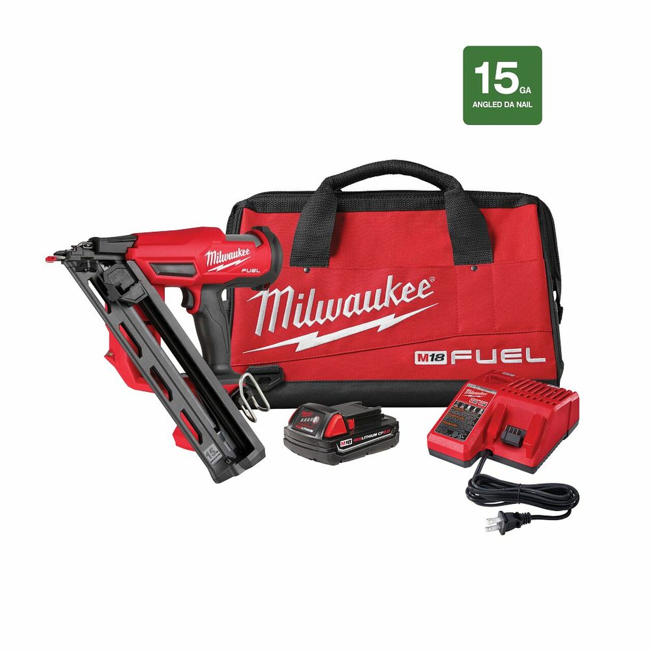 Milwaukee 2839-21CT, M18 FUEL 15 Gauge Finish Nailer Kit