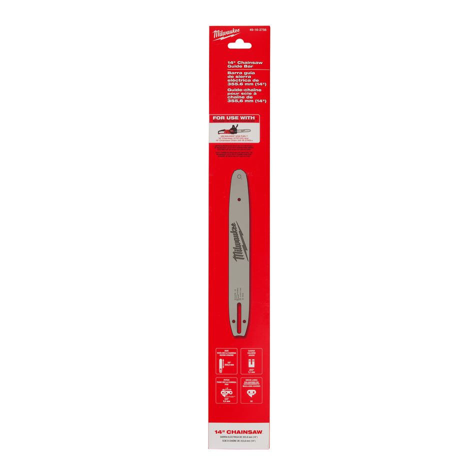Milwaukee 49-16-2756, 14" Chainsaw Guide Bar