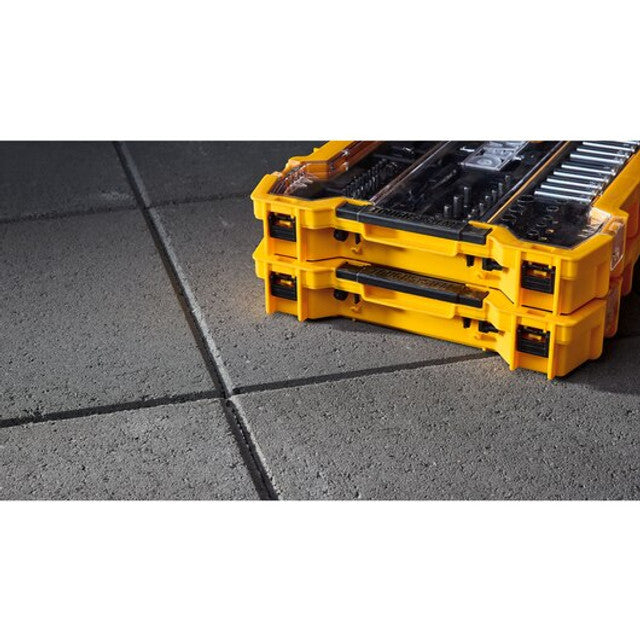 DEWALT DWMT45402, 1/4" & 3/8"DR Mechanic Tool Set With ToughSystem 2.0 Tray & Lid (131 pc)