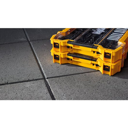 DEWALT DWMT45402, 1/4" & 3/8"DR Mechanic Tool Set With ToughSystem 2.0 Tray & Lid (131 pc)