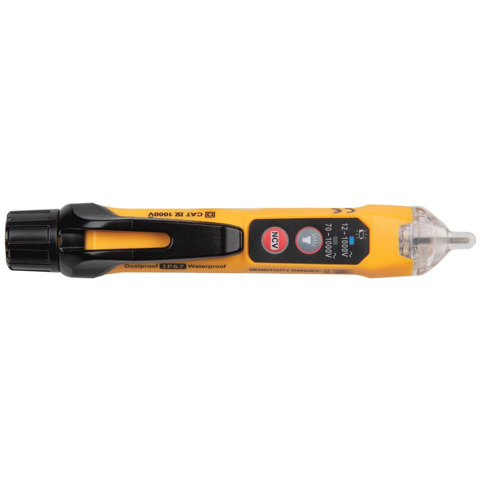 Klein Tools NCVT3P, Dual Range Non-Contact Voltage Tester with Flashlight, 12 - 1000V AC