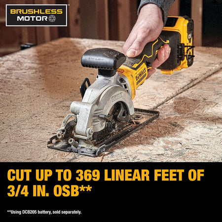DEWALT DCS571B, ATOMIC 20V MAX BRUSHLESS 4-1/2'' Circular Saw (Tool Only)