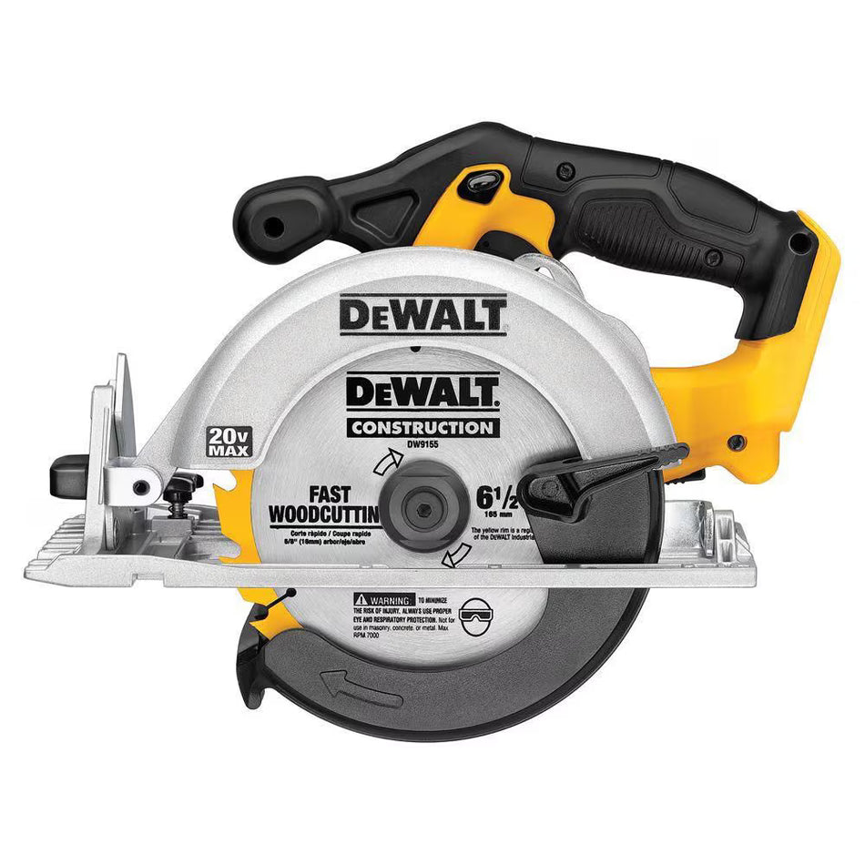 DEWALT DCS391B, 20V MAX 6-1/2'' CIRCULAR SAW (Tool Only)