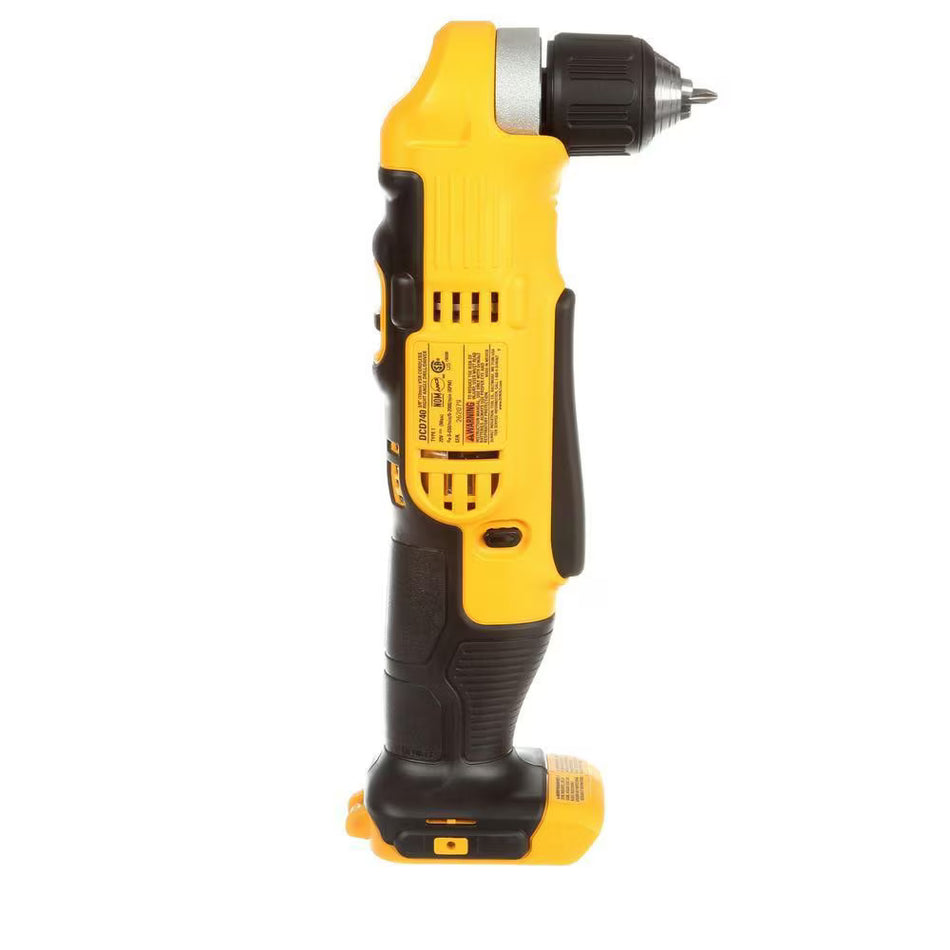 DEWALT DCD740B, 20V MAX Lithium Ion 3/8 Right Angle Drill/Driver (Tool Only)