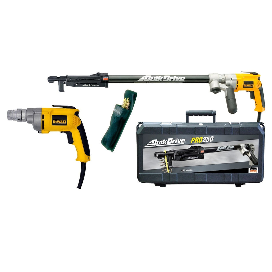 Quik Drive PRO250G2D25K, Subfloor System w/ DeWalt 2500 RPM Screwdriver Motor