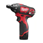 Milwaukee 2482-22, M12™ Screwdriver with Free LED Light and 40 Piece Bit Set