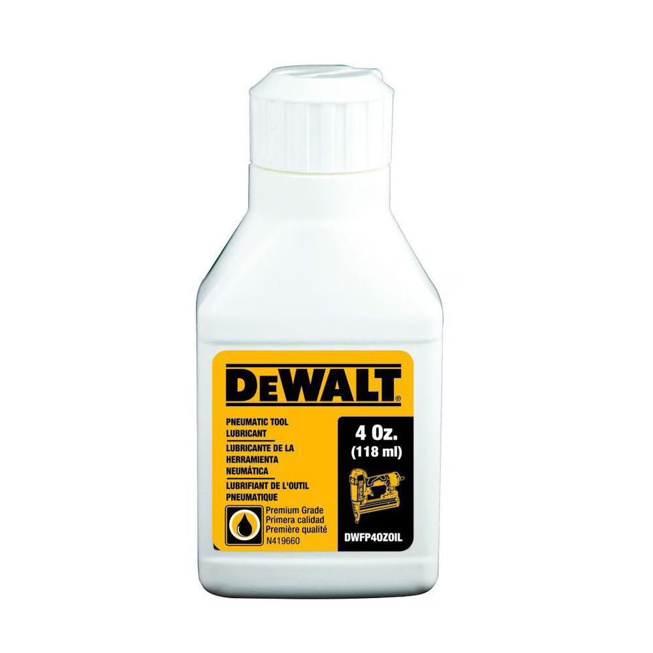 DEWALT DWFP4OZOIL, Premium Grade Pneumatic Tool Oil, 4OZ