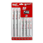 Milwaukee 49-22-3316, SAWZALL Metal Cutting Bi-Metal Reciprocating Blade Set (16 Piece)