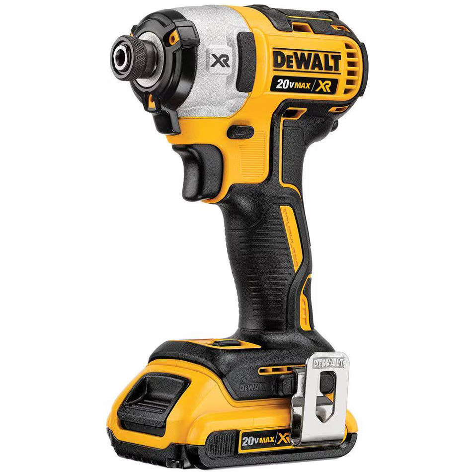 DEWALT DCF887D2, 20V MAX XR 1/4'' 3-Speed Impact Driver Kit (2.0Ah)