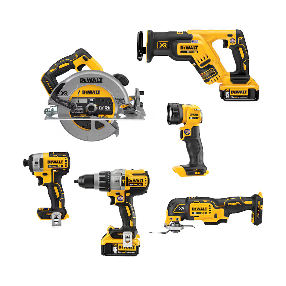 DEWALT DCK694P2, 20V MAX XR 6-Tool Combo Kit