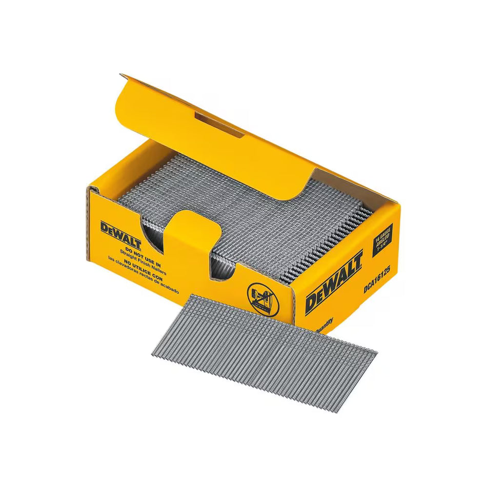 DEWALT DCA16125, 16 Gauge Angled Finish Nail 1-1/4''
