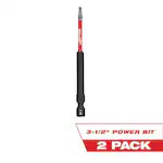 Milwaukee 48-32-4676, 3-1/2" Torx T10 SHOCKWAVE Impact Duty Bit - 2 Pack