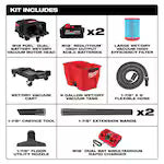 Milwaukee 0920-22HD, M18 FUEL 9 Gallon Dual-Battery Wet/Dry Vacuum Kit