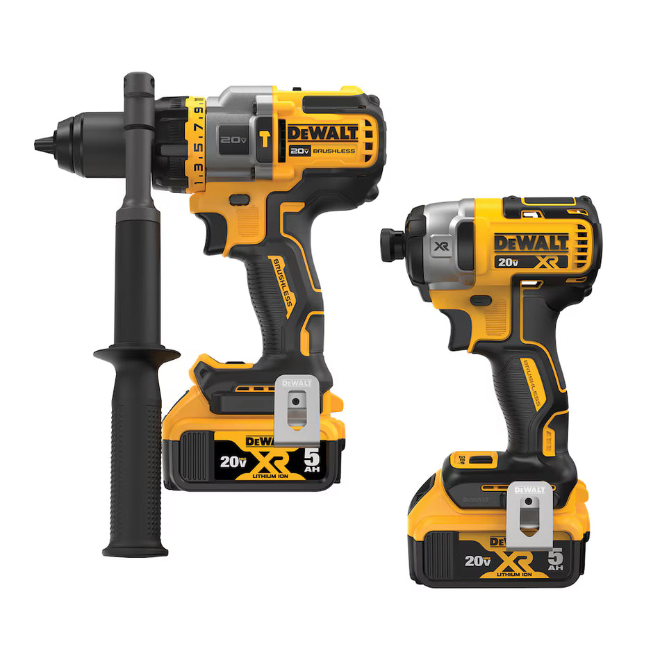 DEWALT DCK2100P2, 20V MAX FLEXVOLT ADVANTAGE 2-Tool Combo Kit (Hammerdrill/Impact, 5.0AH)