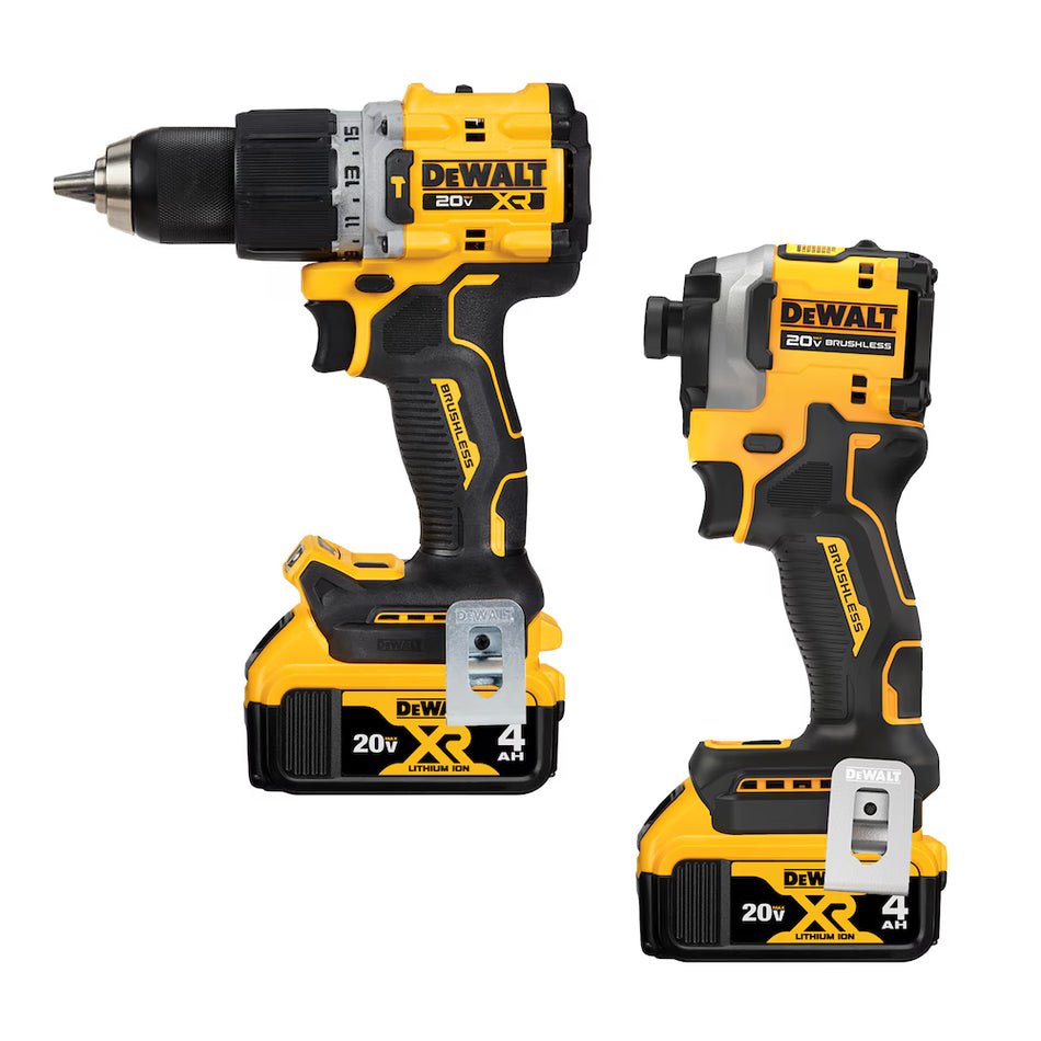 DEWALT DCK2050M2, 20V MAX XR Hammer Drill & ATOMIC Impact Driver 2x 4.0Ah Combo Kit