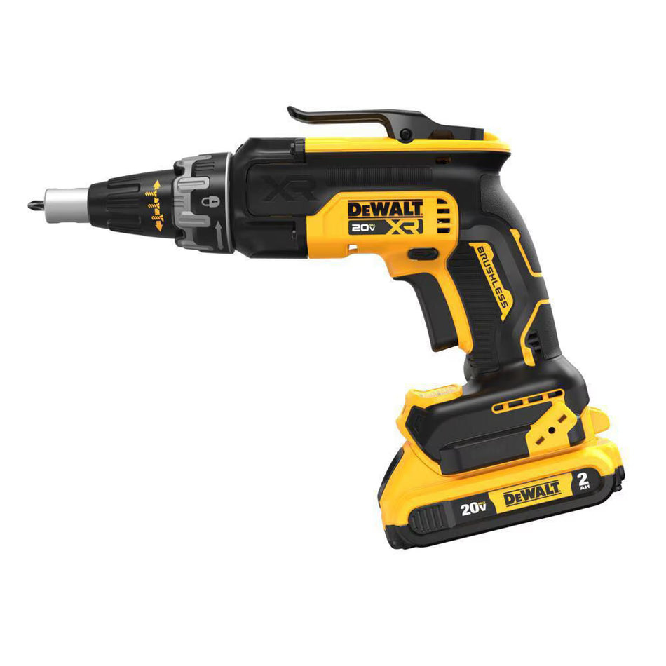 DEWALT DCF630P2, 20V MAX XR Li-Ion Brushless Drywall Screwgun Kit (5.0Ah)