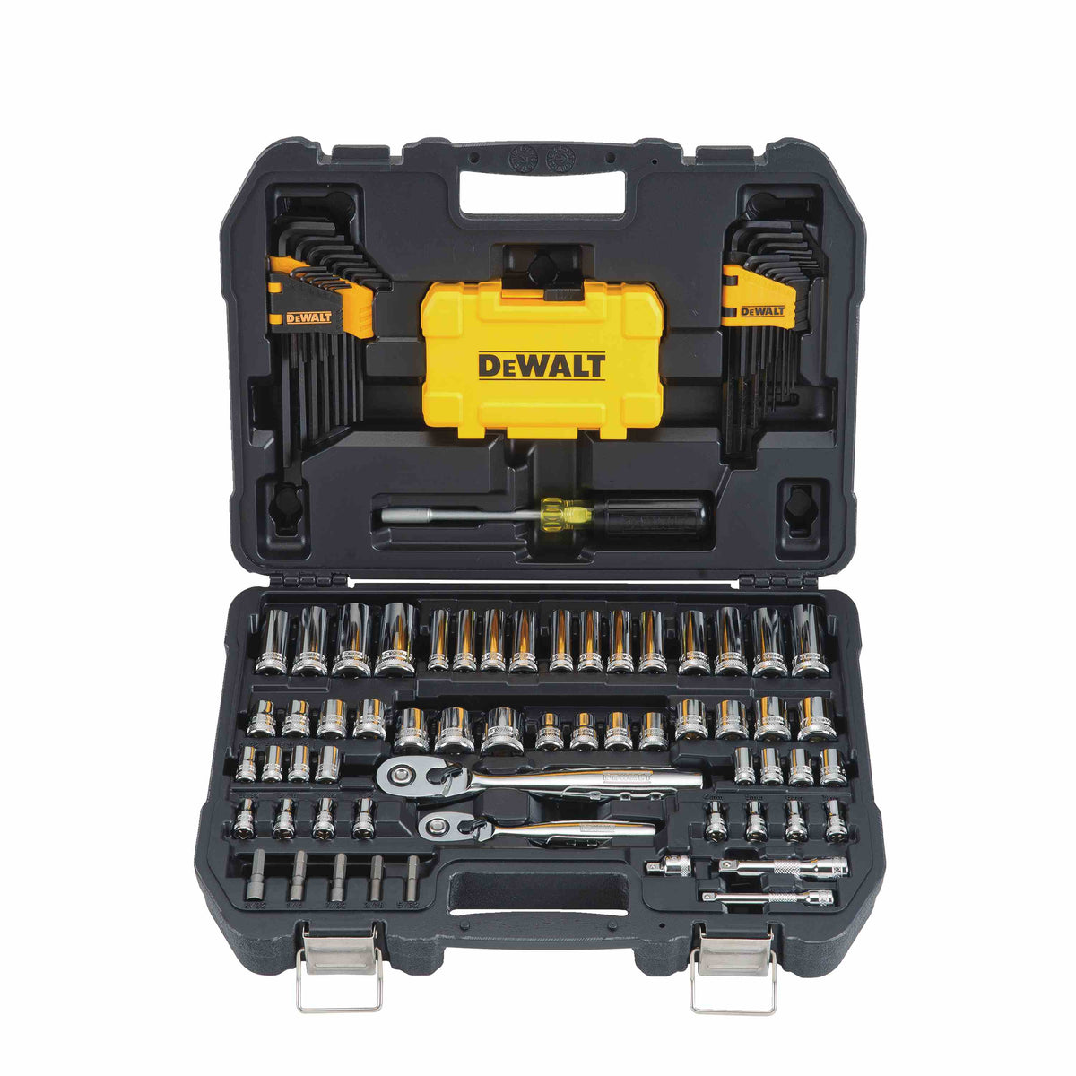 DEWALT DWMT73801, 108 Piece 1/4'' & 3/8'' Drive Mechanics Tools Set