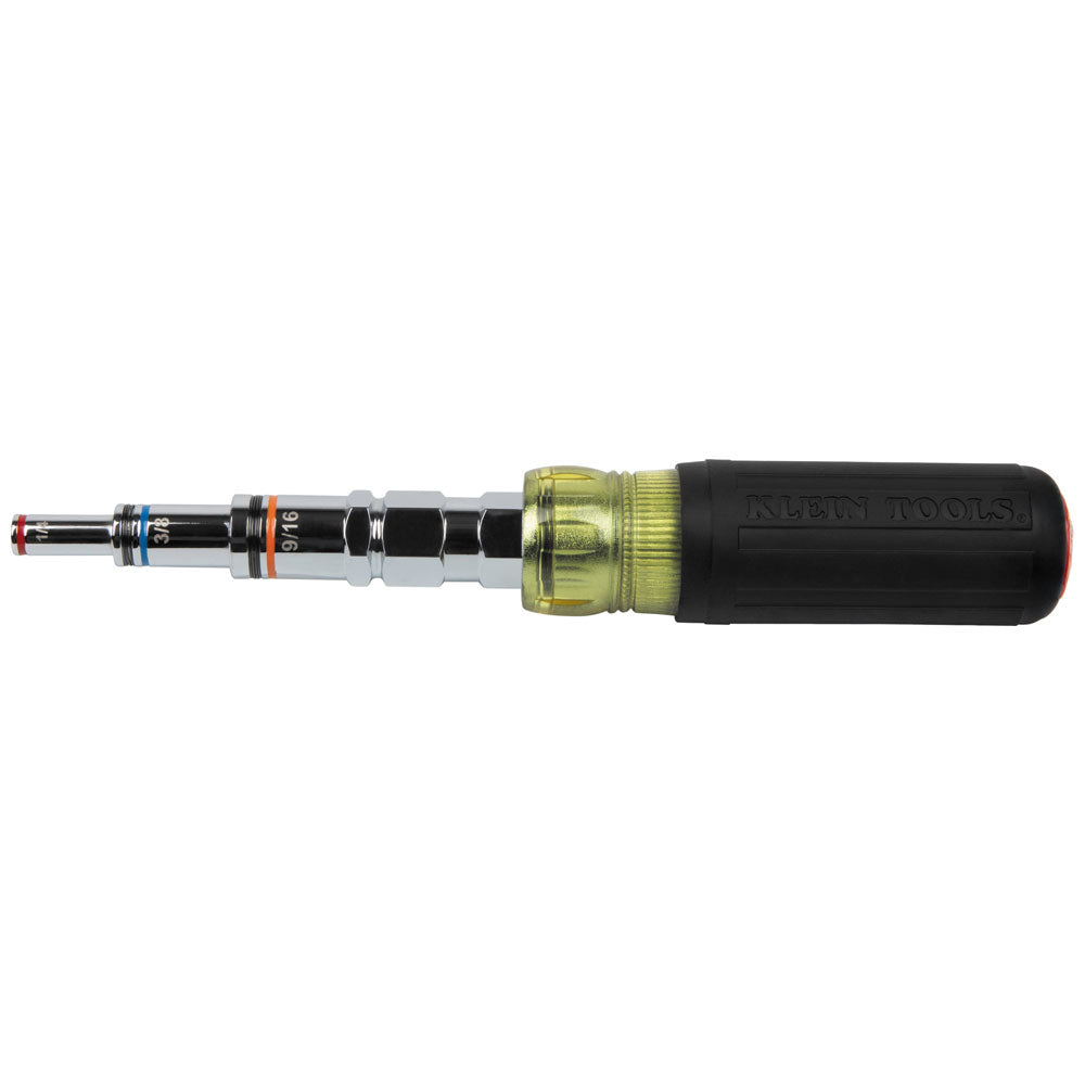 Klein Tools 32809MAG, 9-in-1 Pass Through SAE Multi-Nut Driver, Magnetic