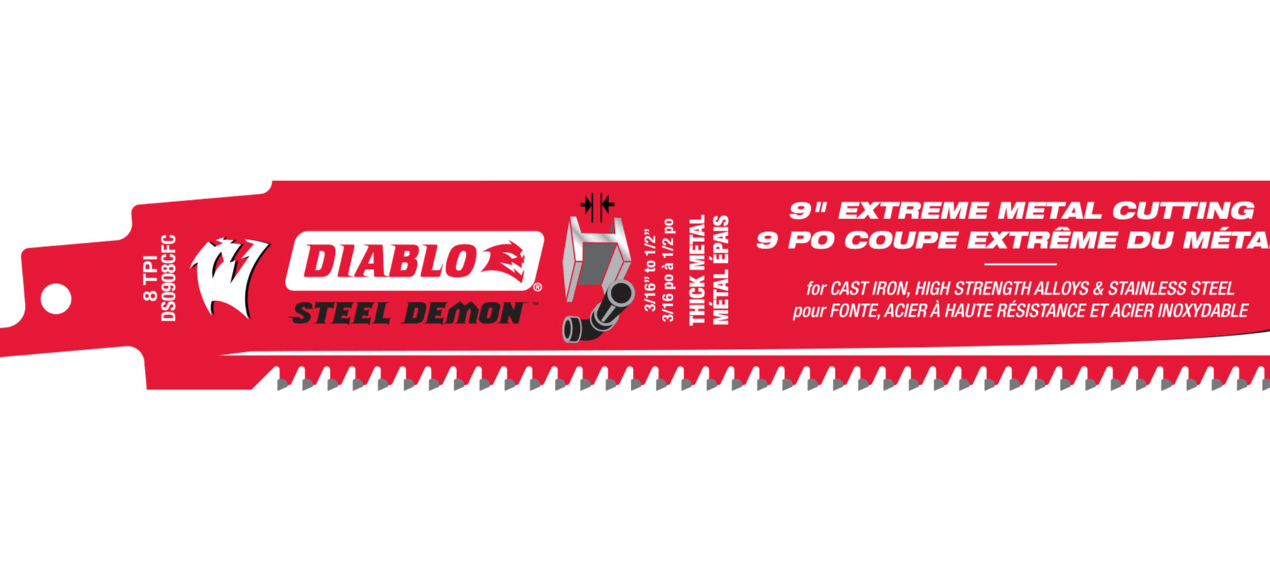 Diablo DS0908CFC, 9"TPI Carbide tipped Metal Cutting