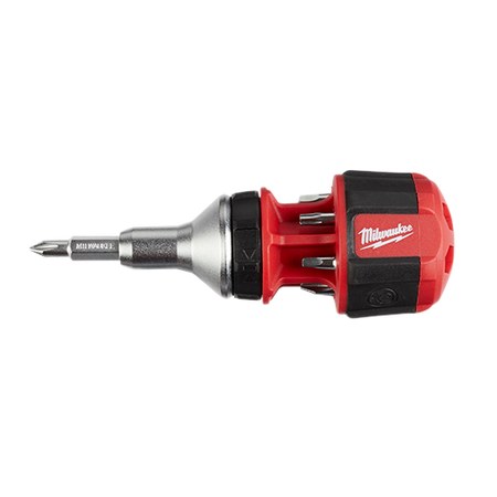 Milwaukee 48-22-2330, 8-in-1 Compact Ratcheting Multi-bit Driver