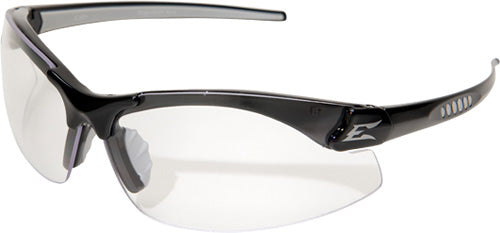 Edge Eyewear DZ411-G2, Zorge, Black Frame/Clear Lens (Non-Polarized)