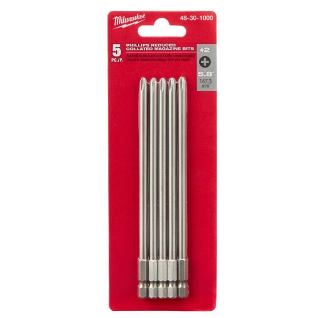 Milwaukee 48-30-1000, 5PK PR2 Drywall Collated Bits – Squares Hardware Inc