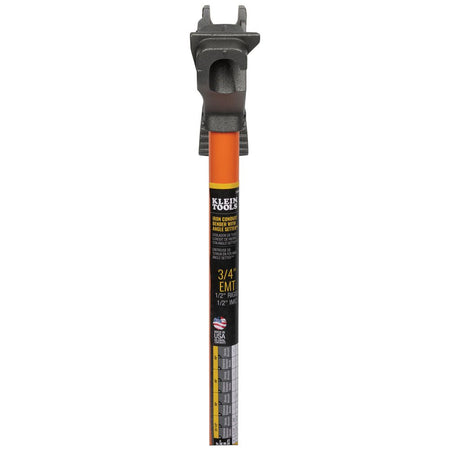 Klein Tools 51604, Iron Conduit Bender 3/4-Inch EMT with Angle Setter™