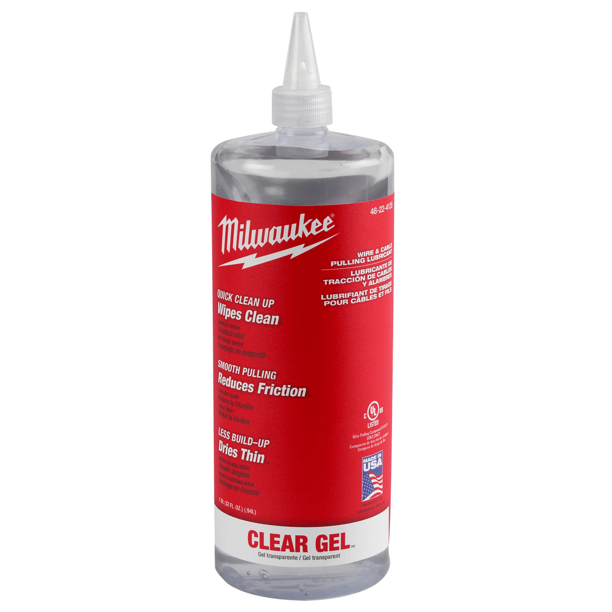 Milwaukee 48-22-4135, Wire & Cable Pulling Clear Gel Lubricant