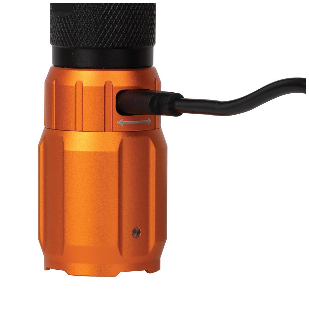 Klein Tools 56413, Rechargeable 2-Color LED Flashlight with Holster