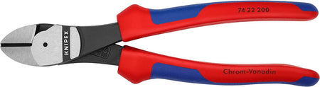 Knipex 74 02 200 SBA, Comfort Grip High Leverage Diagonal Cutters 8"