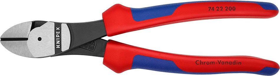 Knipex 74 02 200 SBA, Comfort Grip High Leverage Diagonal Cutters 8"