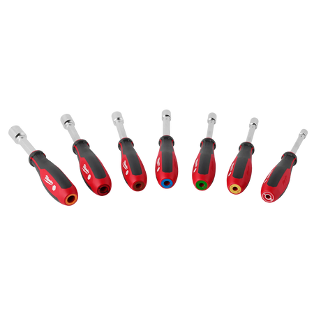 Milwaukee 48-22-2547, 7pc SAE HollowCore™ Magnetic Nut Driver Set