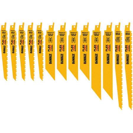 DEWALT DWAFV413SET, 13 pc Reciprocating Saw Blade Set
