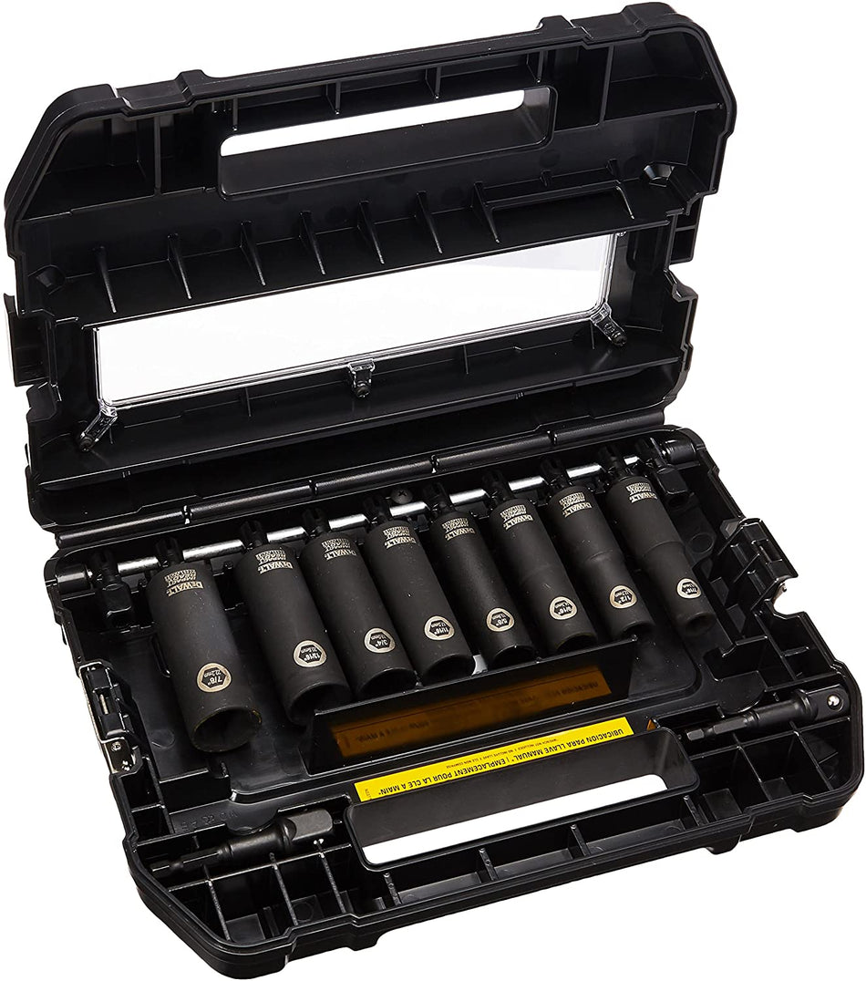 DEWALT DW22812, 10pc Impact Ready Socket Set (1/2'' Drive)